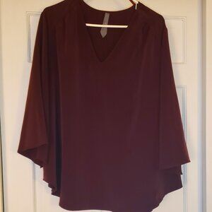 Women's 3X Melissa McCarthy Seven 7 3/4 length sleeve Blouse